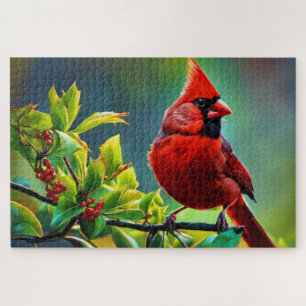 Northern Cardinal Jigsaw Puzzle