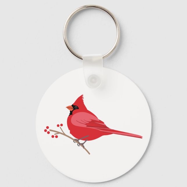Northern Cardinal Keychain (Front)