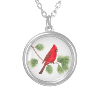 Northern Cardinal Necklace by ABFoleyArtworks at Zazzle