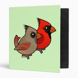 Northern Cardinal Pair Avery Signature Binder 8.5x11