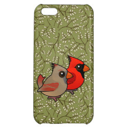 Northern Cardinal Pair Case Savvy Matte Finish iPhone 5C Case