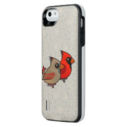 Northern Cardinal Pair Uncommon iPhone 5/5s Clearly™ Deflector Case