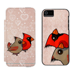 Northern Cardinal Pair Incipio Watson™ iPhone 5/5s Wallet Case