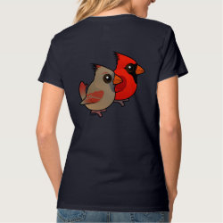 Northern Cardinal Pair Women's Hanes Nano V-Neck T-Shirt