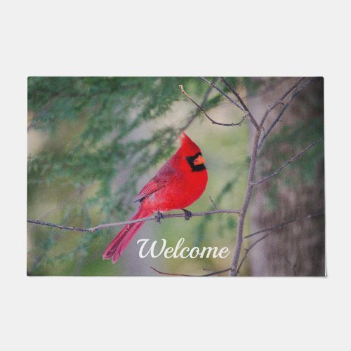 Northern Cardinal Perch Doormat