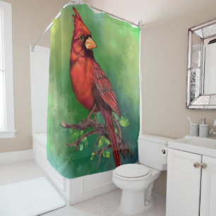 Northern Cardinal Shower Curtain