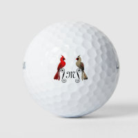 Northern Cardinal SongBird Golf Balls