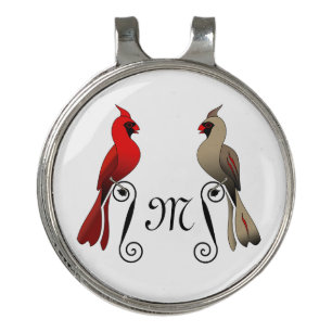 Northern Cardinal SongBird Golf Hat Clip