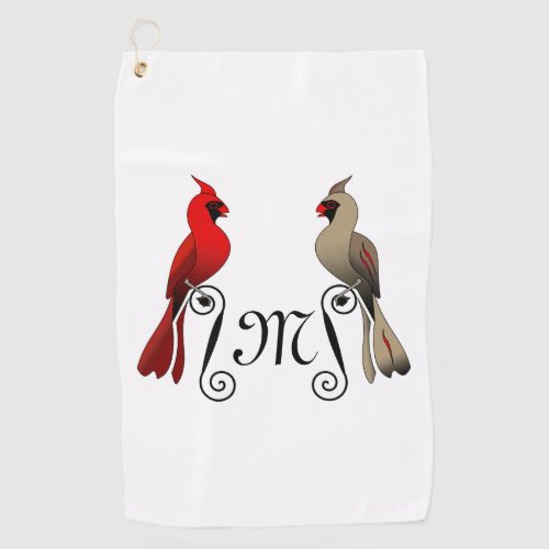 Northern Cardinal SongBird Golf Towel