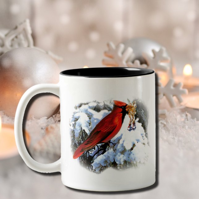  northern cardinal Two-Tone coffee mug (Creator Uploaded)