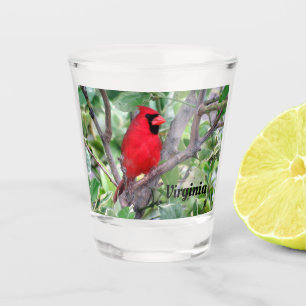 Northern Cardinal - Virginia State Bird Shot Glass