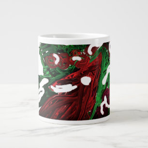 Northern Cardinal winter berry Giant Coffee Mug