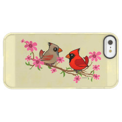 Northern Cardinals on Blossom Branch Uncommon iPhone 5/5s Clearly™ Deflector Case