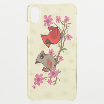 Northern Cardinals on Blossom Branch iPhone XS Max Case