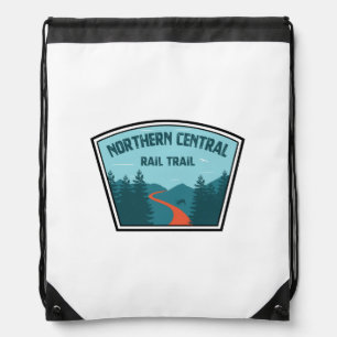 Northern Central Rail Trail Drawstring Bag