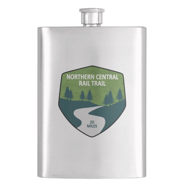 Northern Central Rail Trail Flask (Front)