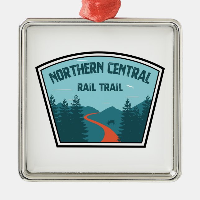 Northern Central Rail Trail Metal Ornament (Front)