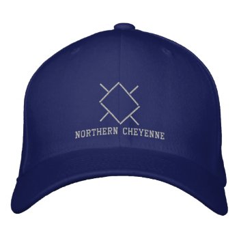 Northern Cheyenne Embroidered Baseball Cap by GrooveMaster at Zazzle