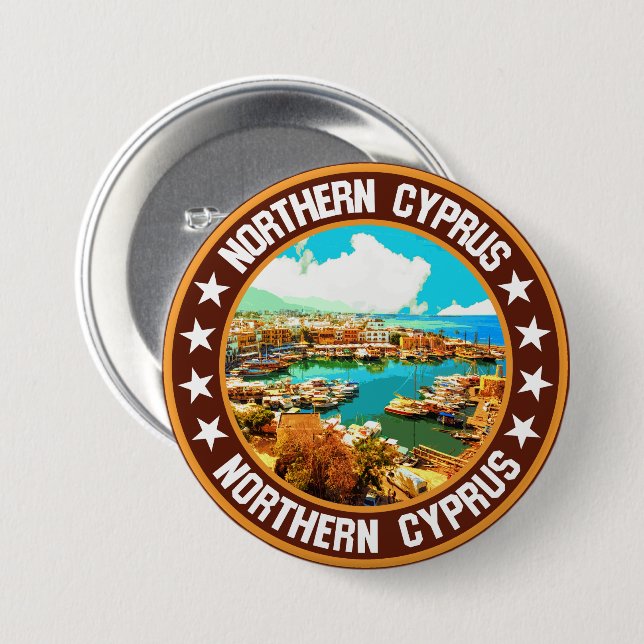 Northern Cyprus                                    Button (Front & Back)