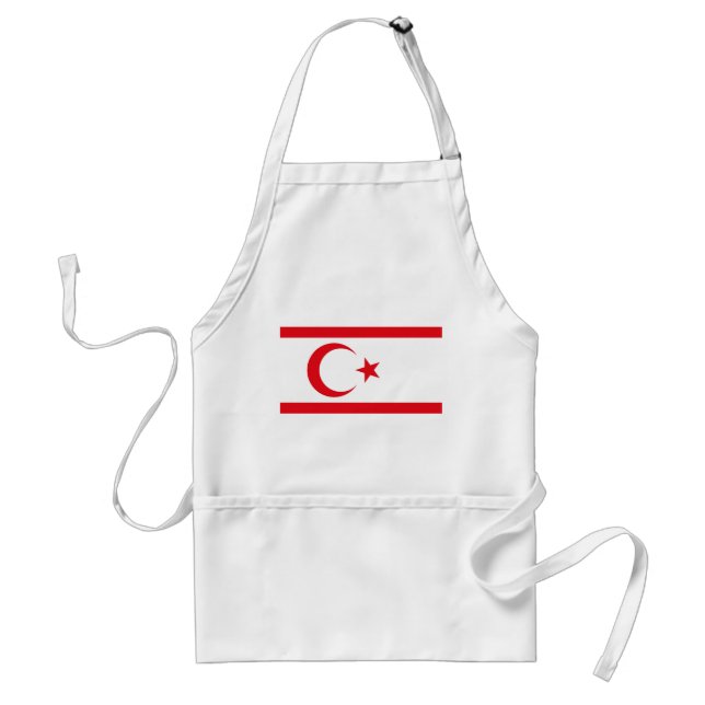 Northern Cyprus Flag Adult Apron (Front)