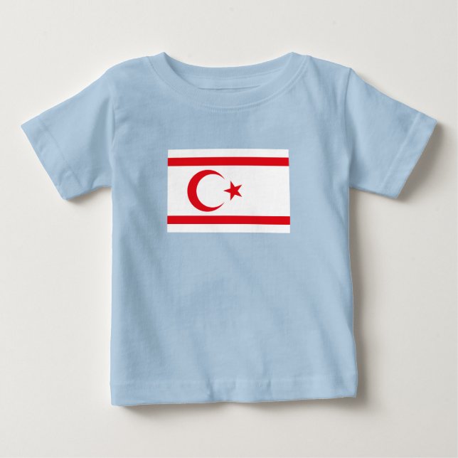 Northern Cyprus Flag Baby T-Shirt (Front)