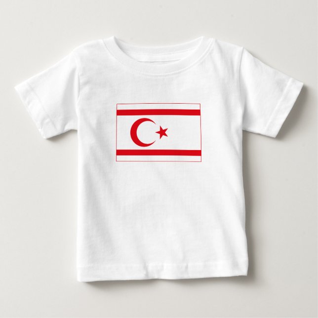 Northern Cyprus Flag Baby T-Shirt (Front)