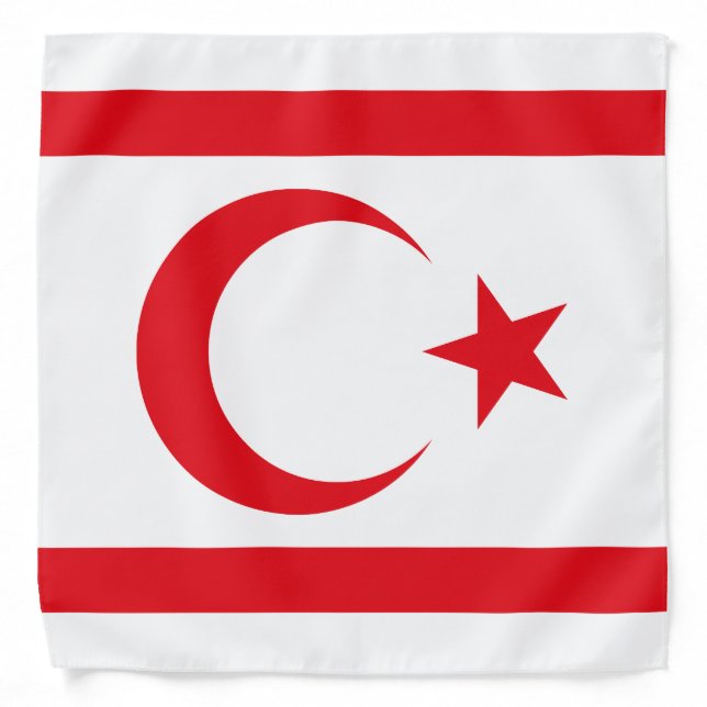 Northern Cyprus Flag Bandana (Front)