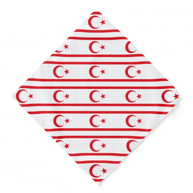 Northern Cyprus Flag Bandana (Front)