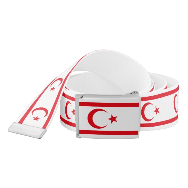 Northern Cyprus Flag Belt (Snake)
