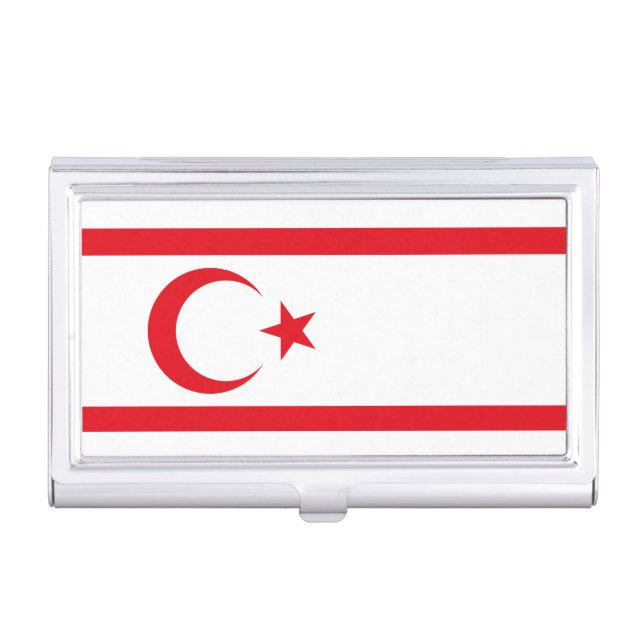 Northern Cyprus Flag Business Card Case (Front)
