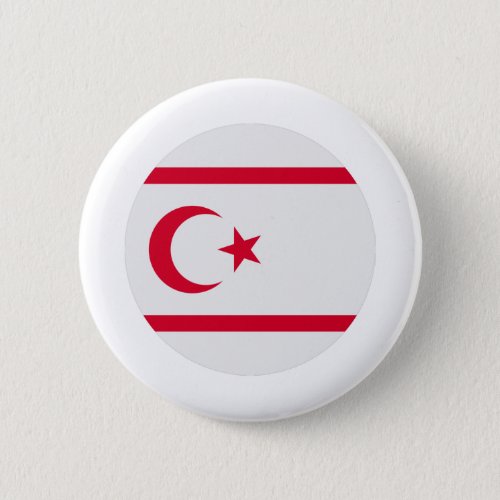 Northern Cyprus Flag Button