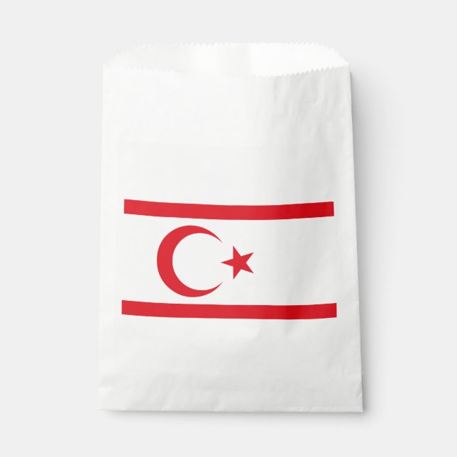 Northern Cyprus Flag Favor Bag (Front)