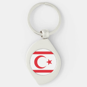 Northern Cyprus Flag Keychain