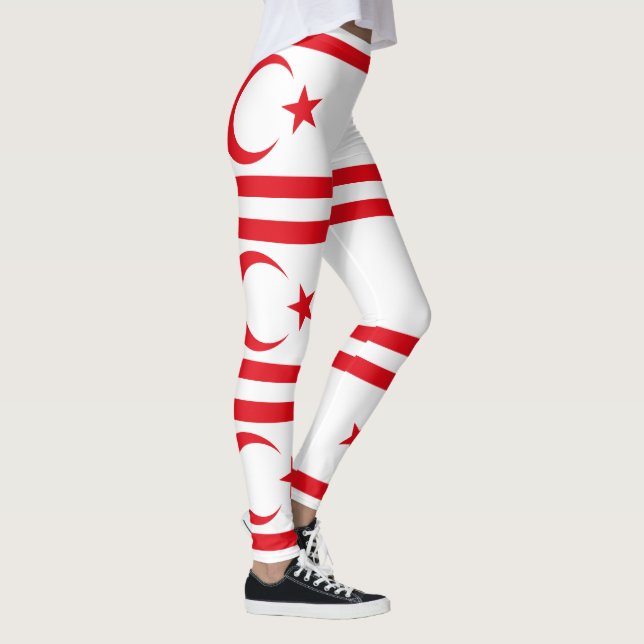 Northern Cyprus Flag Leggings (Right)