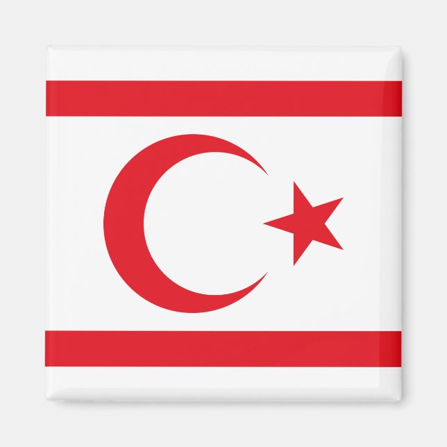 Northern Cyprus Flag Magnet (Front)