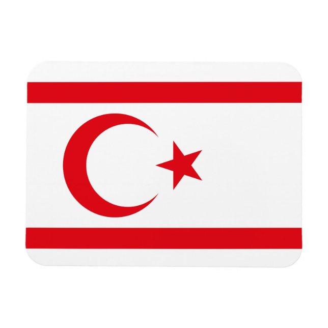 Northern Cyprus Flag Magnet (Horizontal)
