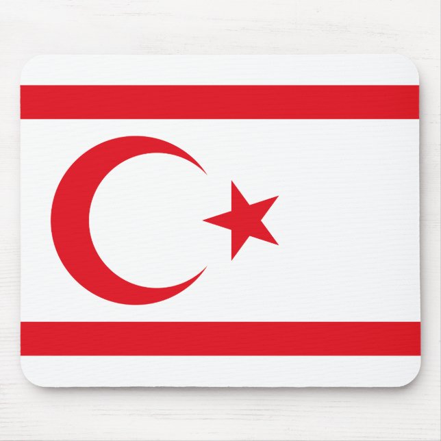 Northern Cyprus Flag Mouse Pad (Front)