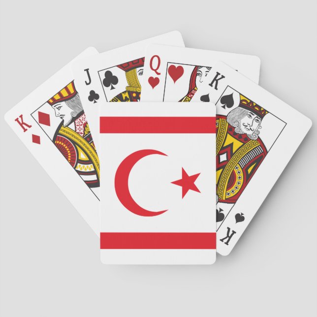 Northern Cyprus Flag Poker Cards (Back)
