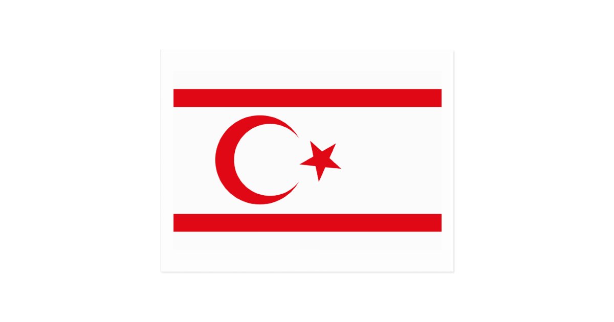 Download Northern Cyprus Flag Postcard | Zazzle.com