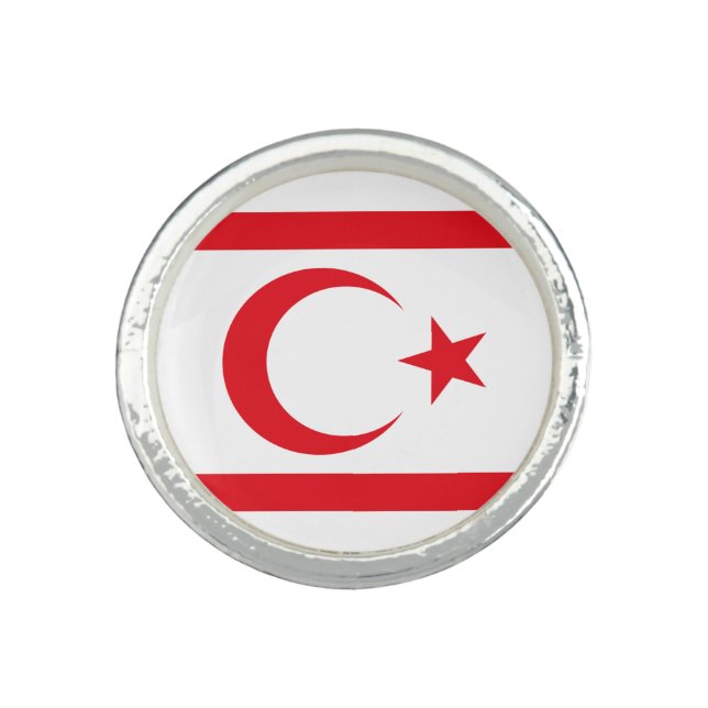 Northern Cyprus Flag Ring (Front)