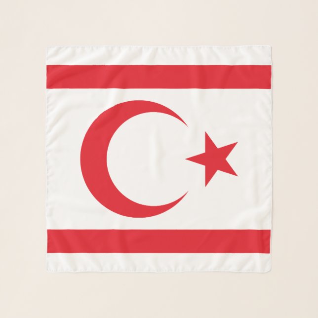 Northern Cyprus Flag Scarf (Front)