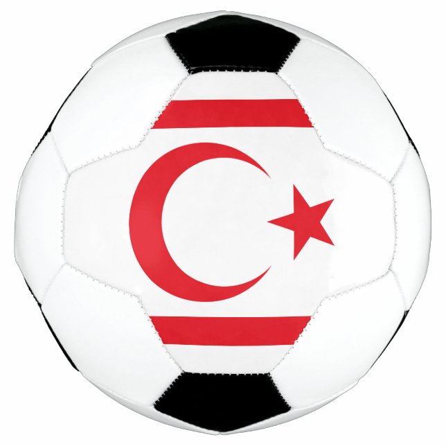 Northern Cyprus Flag Soccer Ball (Front)