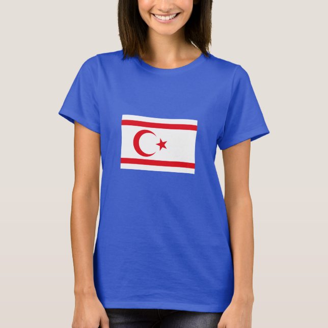 Northern Cyprus Flag T-Shirt (Front)