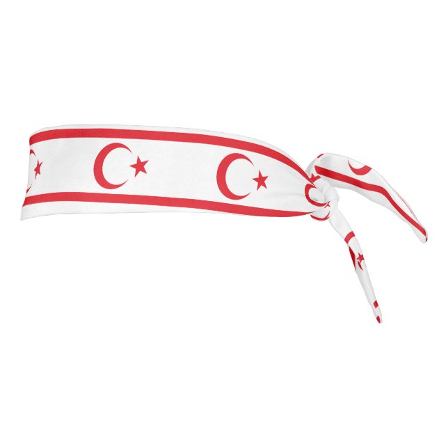 Northern Cyprus Flag Tie Headband (Rotate 90)