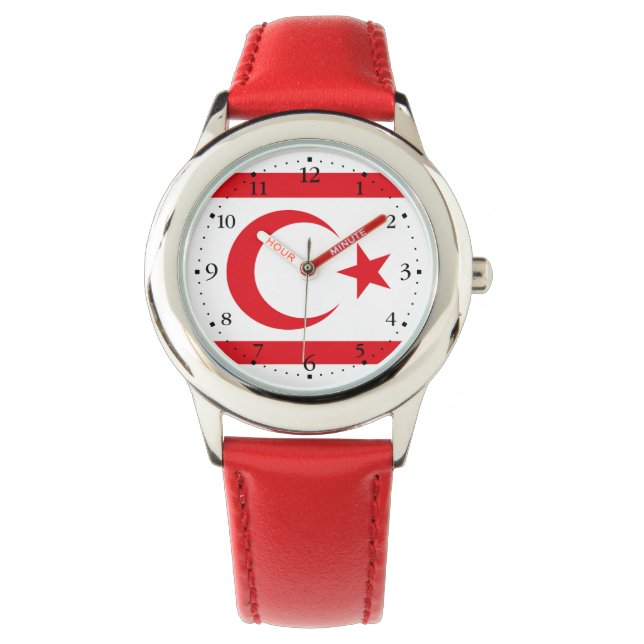 Northern Cyprus Flag Watch (Front)