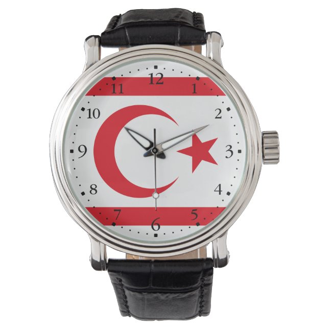 Northern Cyprus Flag Watch (Front)