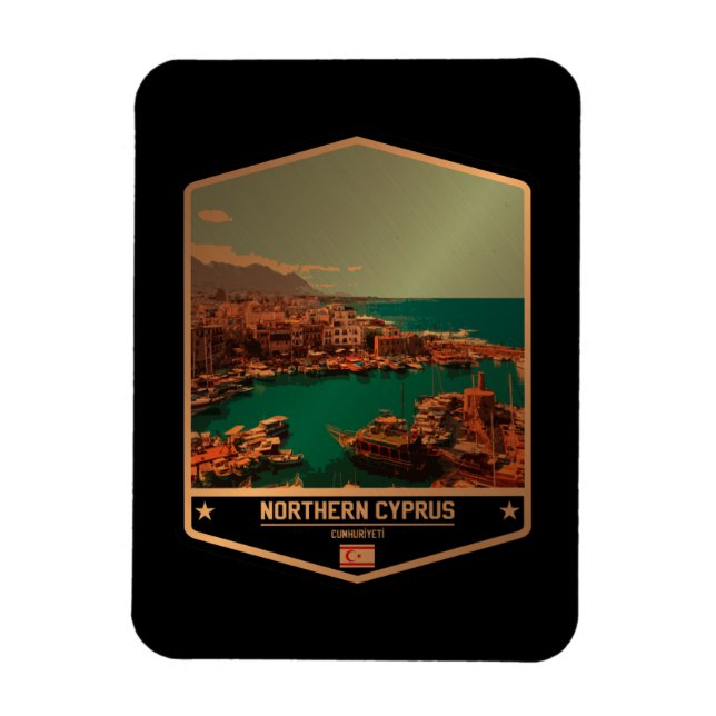 Northern Cyprus Magnet (Vertical)
