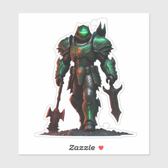 northern doom slayer9 sticker (Sheet)