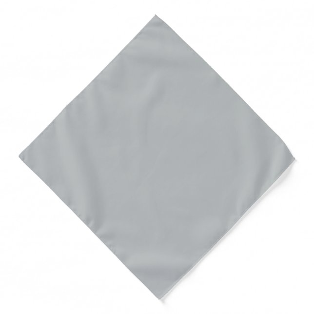 Northern Droplet Light Gray, Neutral Solid Color Bandana (Front)