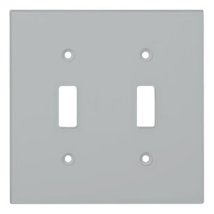 Northern Droplet Light Gray, Neutral Solid Color Light Switch Cover